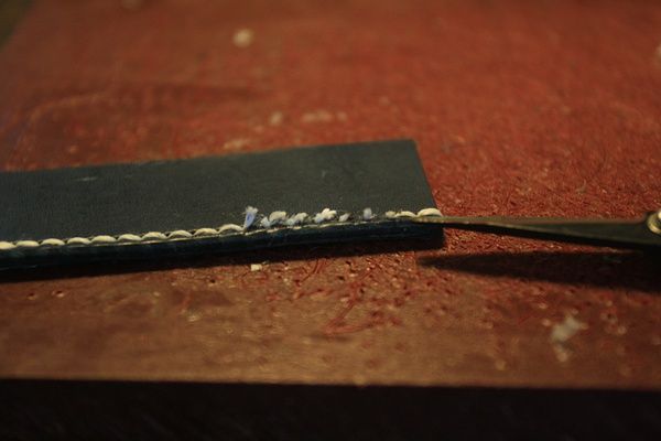 爱马仕双波浪骑马针法是怎么缝的？手工皮具的手缝过程插图18